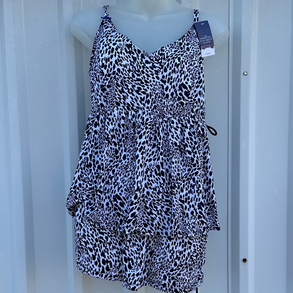 NWT Cacique Micro Tie Cami & Short Set - Picture 6 of 16